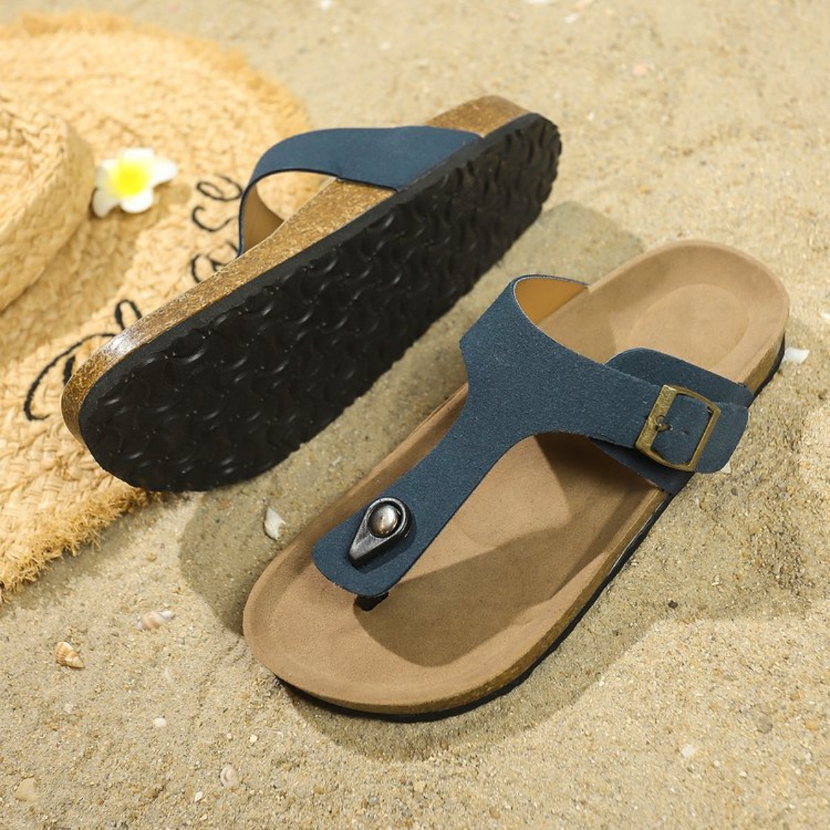 Toe Post Flat Sandals (3 Colors)