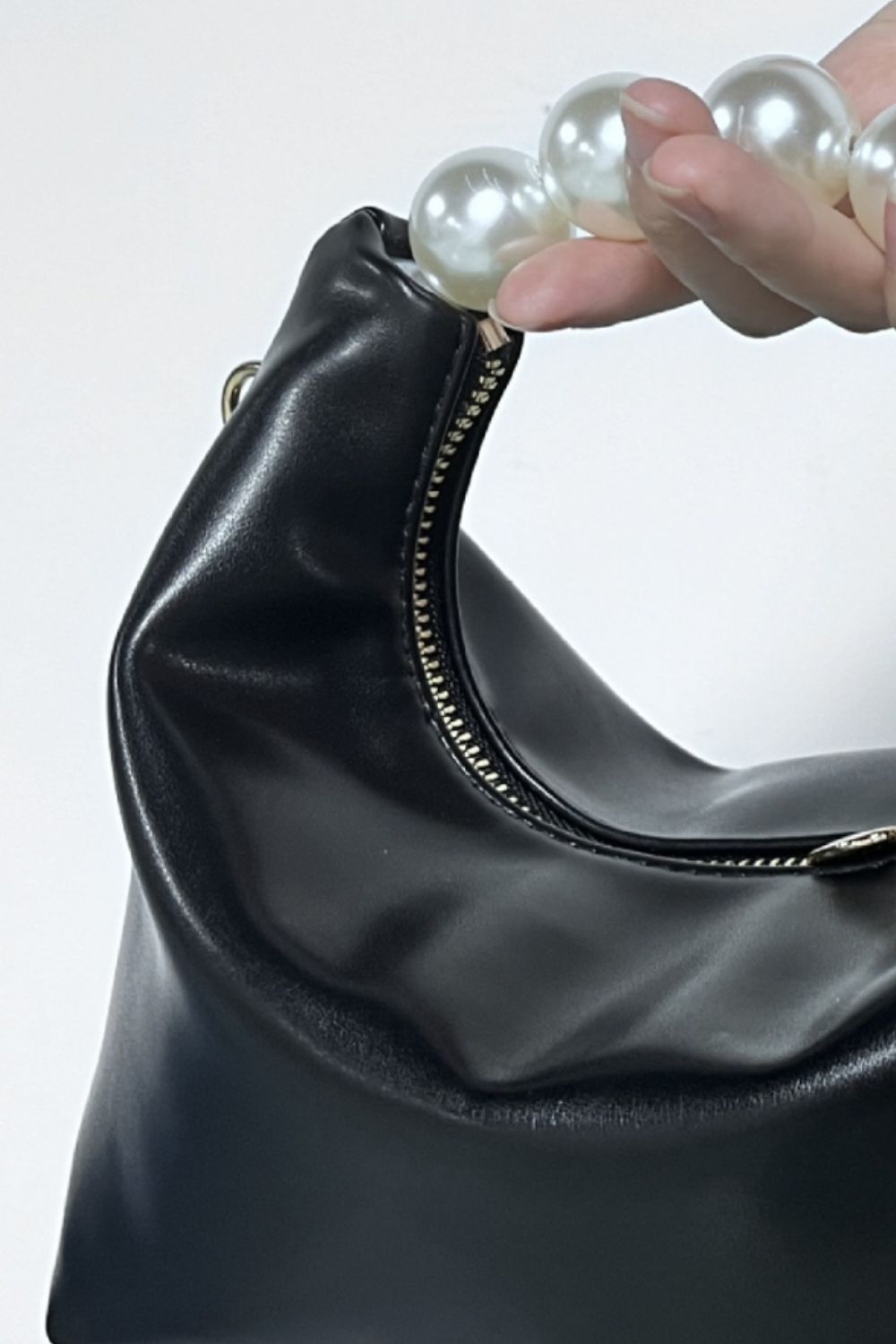 Adored PU Leather Pearl Handbag (5 Colors)