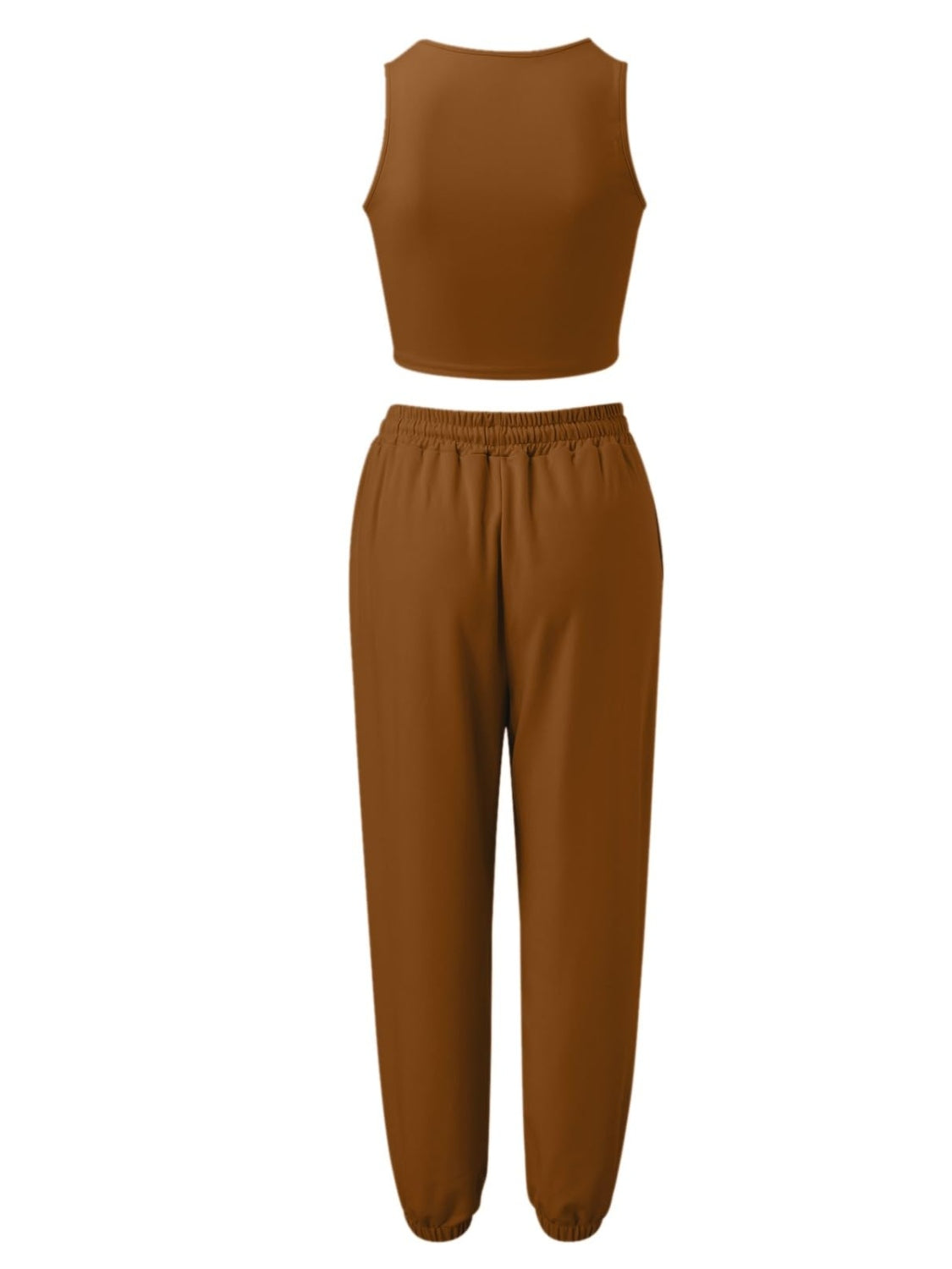 Outfit Set - Wide Strap Top and Drawstring Joggers Set (8 Colors)