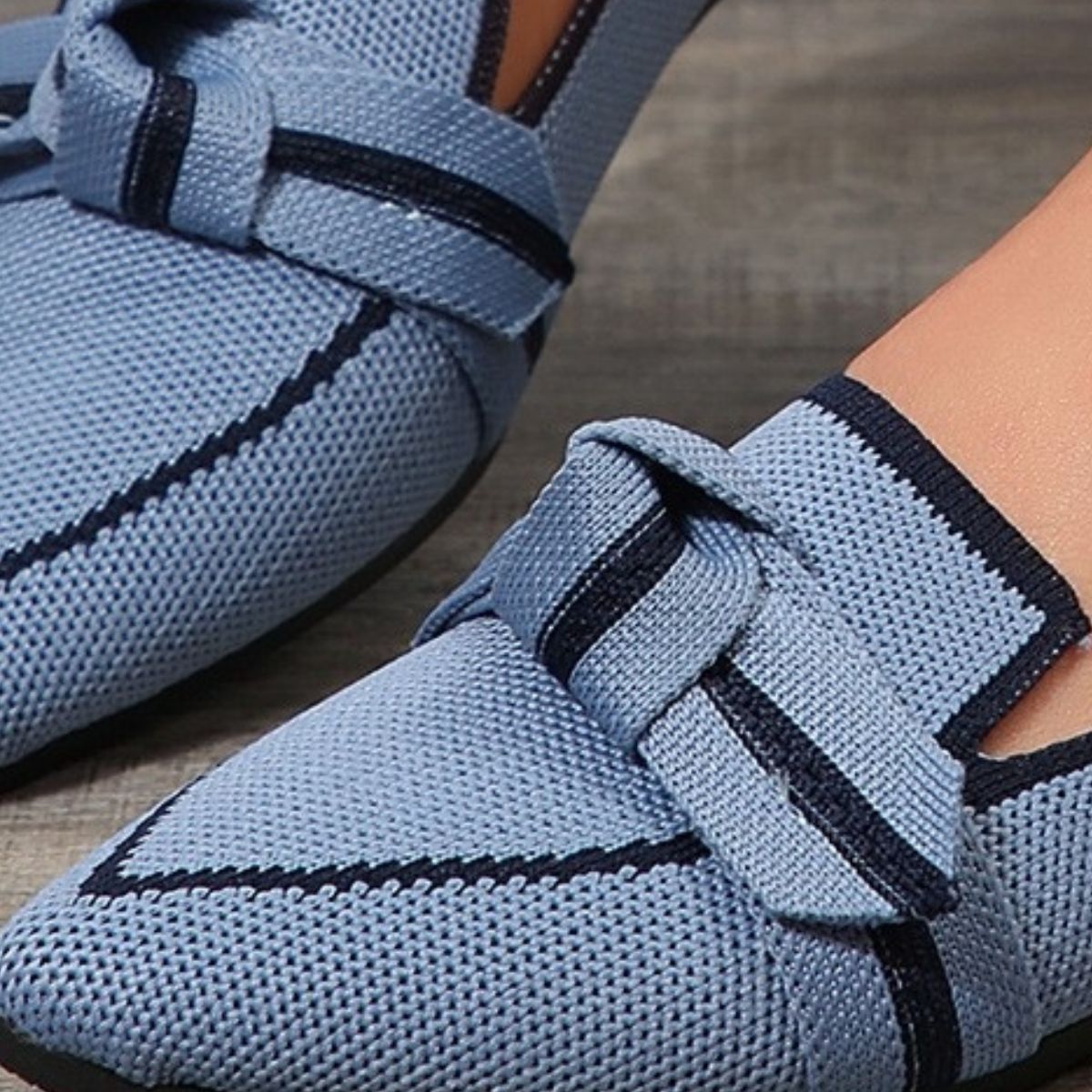 Bow Contrast Trim Point Toe Loafers (5 Colors)