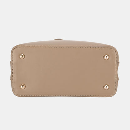 David Jones PU Leather Adjustable Straps Backpack Bag (3 Colors)