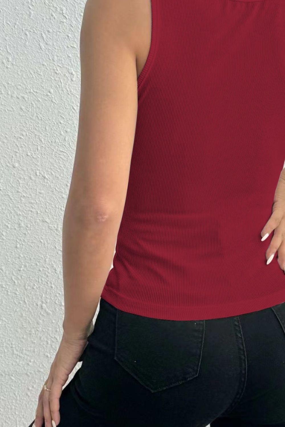 Lace Detail Square Neck Wide Strap Tank (5 Colors)