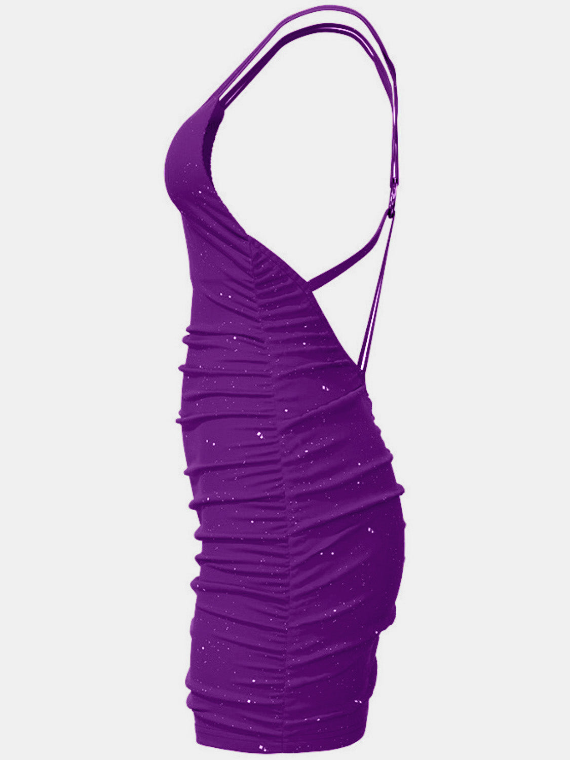 Glitter Double Spaghetti Straps Mini Dress (6 Colors)