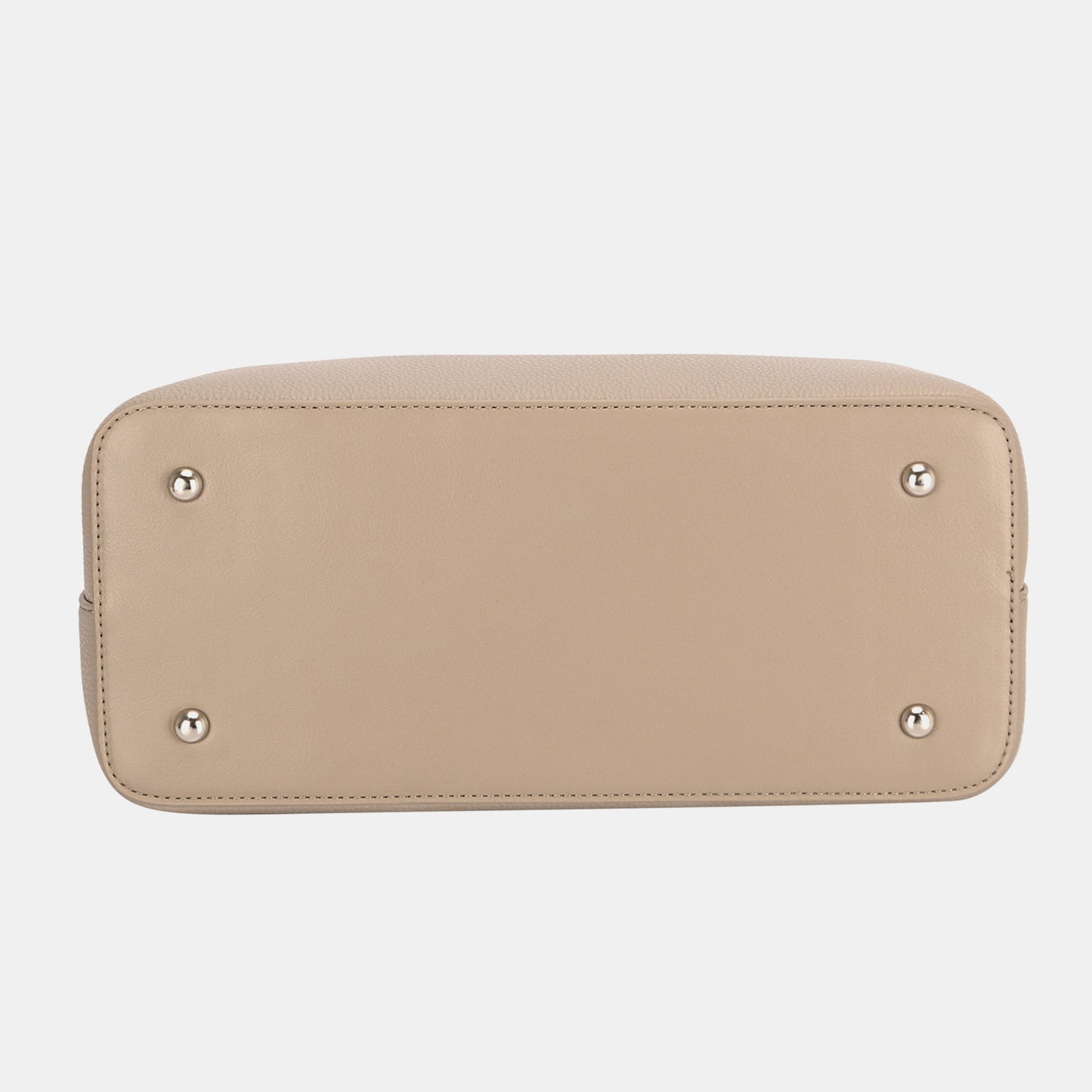 David Jones PU Leather Twist-Lock Tote Bag (3 Colors)