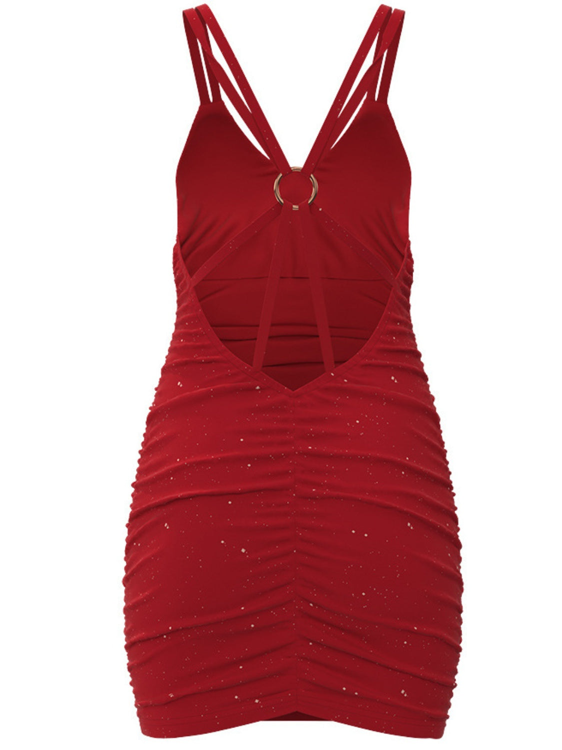Glitter Double Spaghetti Straps Mini Dress (6 Colors)