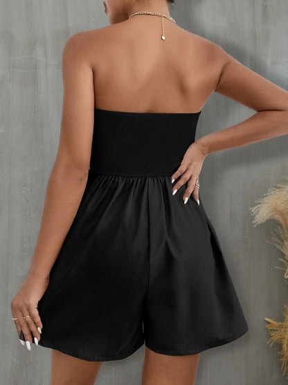 Pocketed Tube Wide Leg Romper (5 Colors)