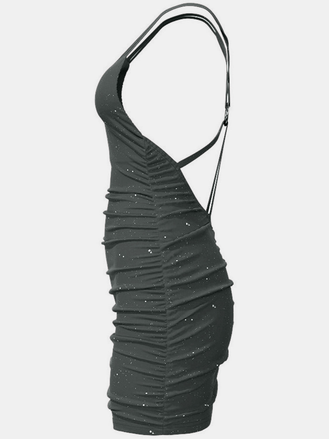 Glitter Double Spaghetti Straps Mini Dress (6 Colors)