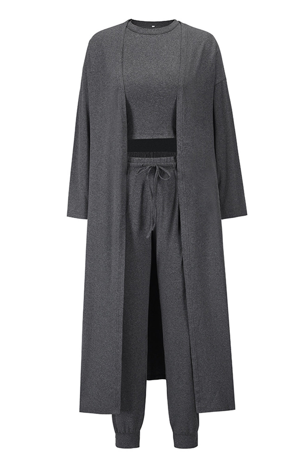 Tank, Pants, and Cardigan 3 Piece Set with Pockets (4 Colors)