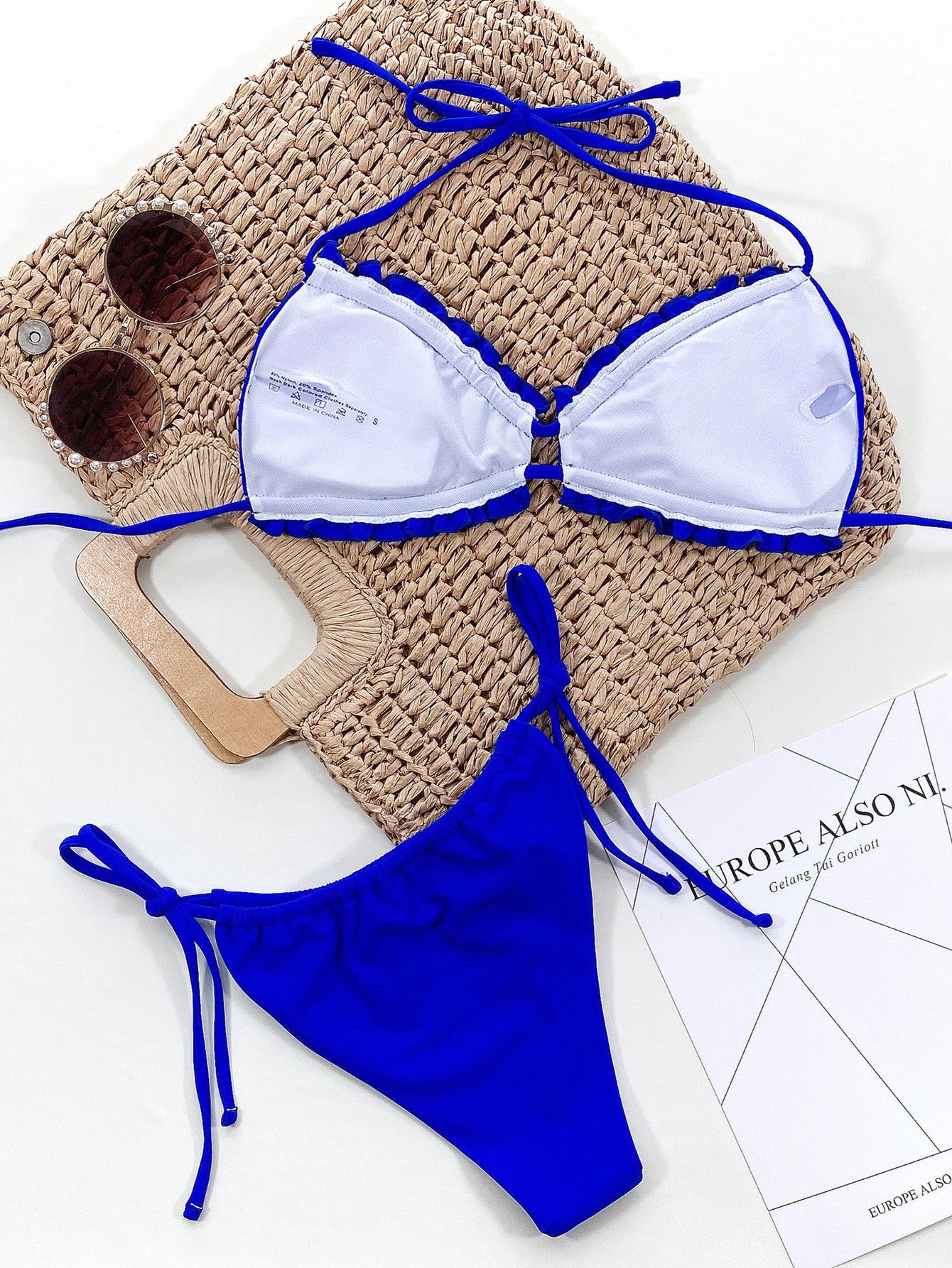 Frill Trill Halter Neck Bikini Set (5 Colors)