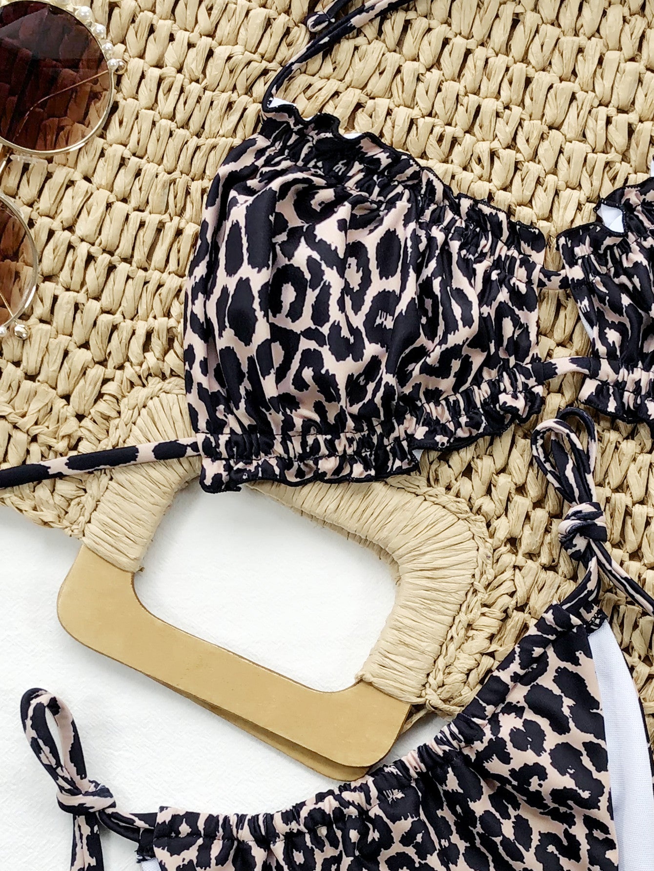 Frill Trill Halter Neck Bikini Set (5 Colors)