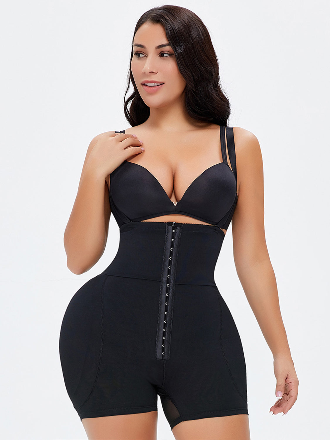 Full Size Hook-and-Eye Under-Bust Shaping Bodysuit (up to 6XL)