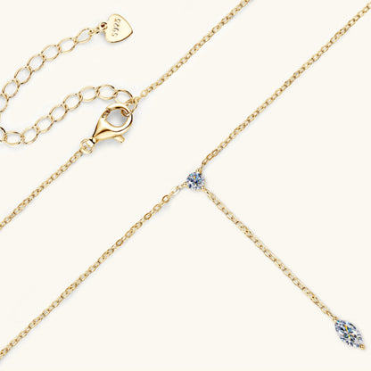 Moissanite 925 Sterling Silver Necklace (2 Colors)