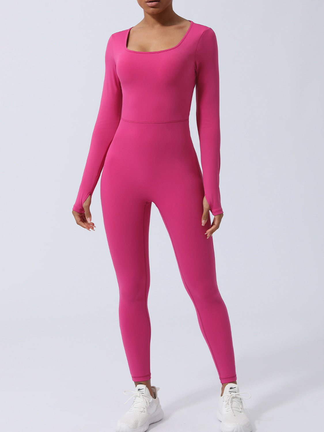 Twisted Backless Long Sleeve Jumpsuit (4 Colors)