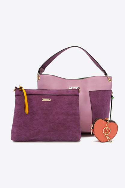 Nicole Lee USA Sweetheart Handbag Set (5 Colors)