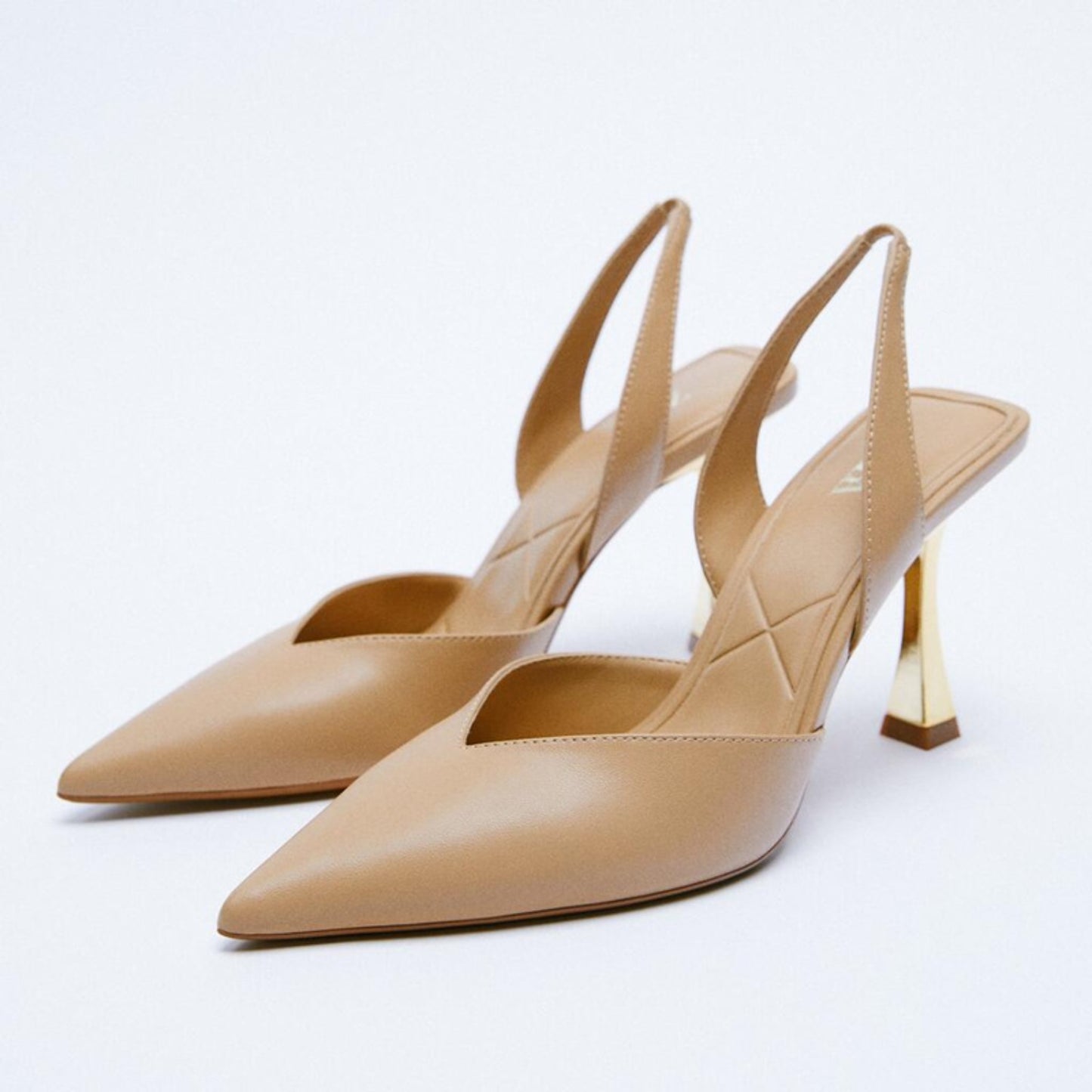 PU Leather Point Toe Stiletto Heel Pumps (2 Colors)