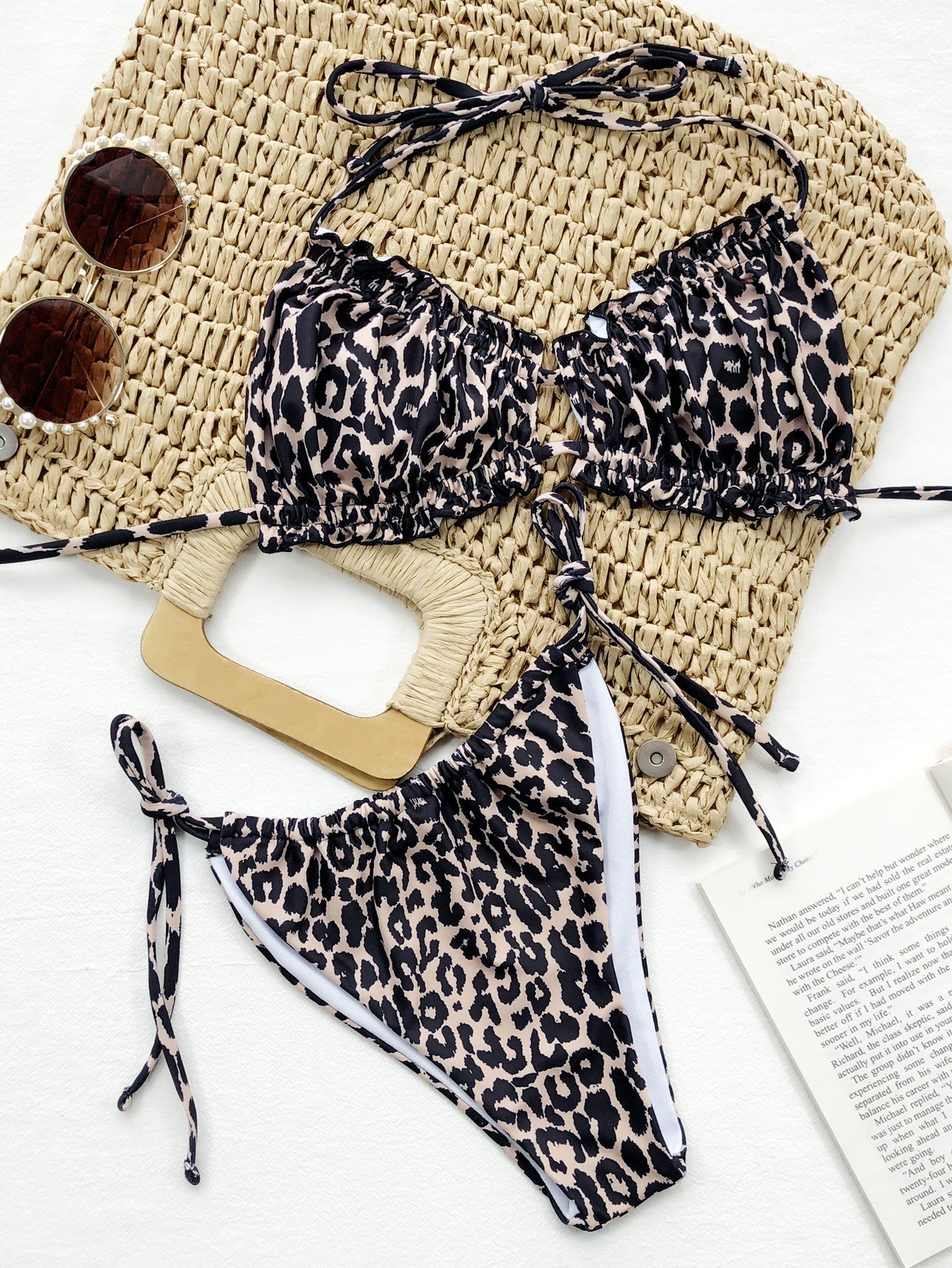 Frill Trill Halter Neck Bikini Set (5 Colors)