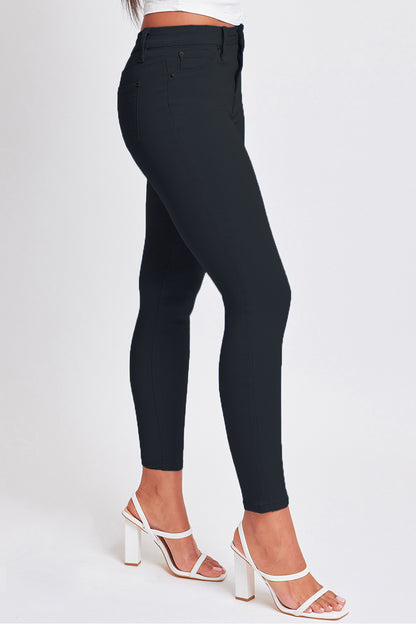 YMI Jeanswear Full Size Hyperstretch Mid-Rise Skinny Pants in Black (up to 3XL)