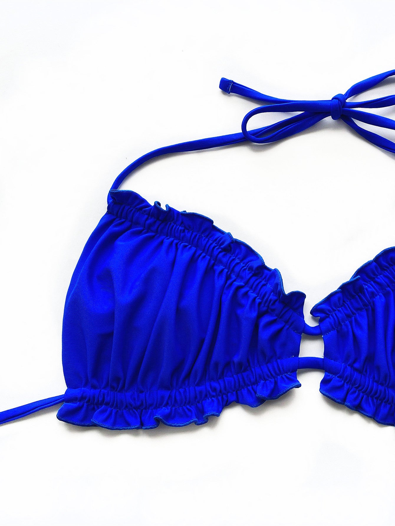 Frill Trill Halter Neck Bikini Set (5 Colors)