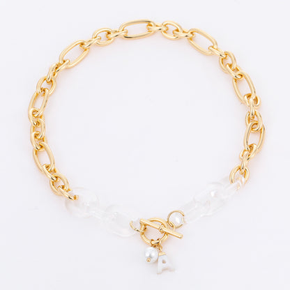 Gold-Plated Letter A Necklace
