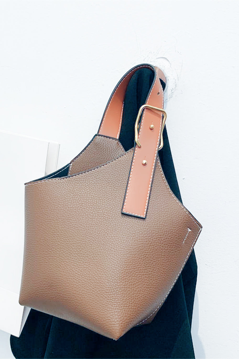 Fashion PU Leather Bucket Bag (3 Colors)